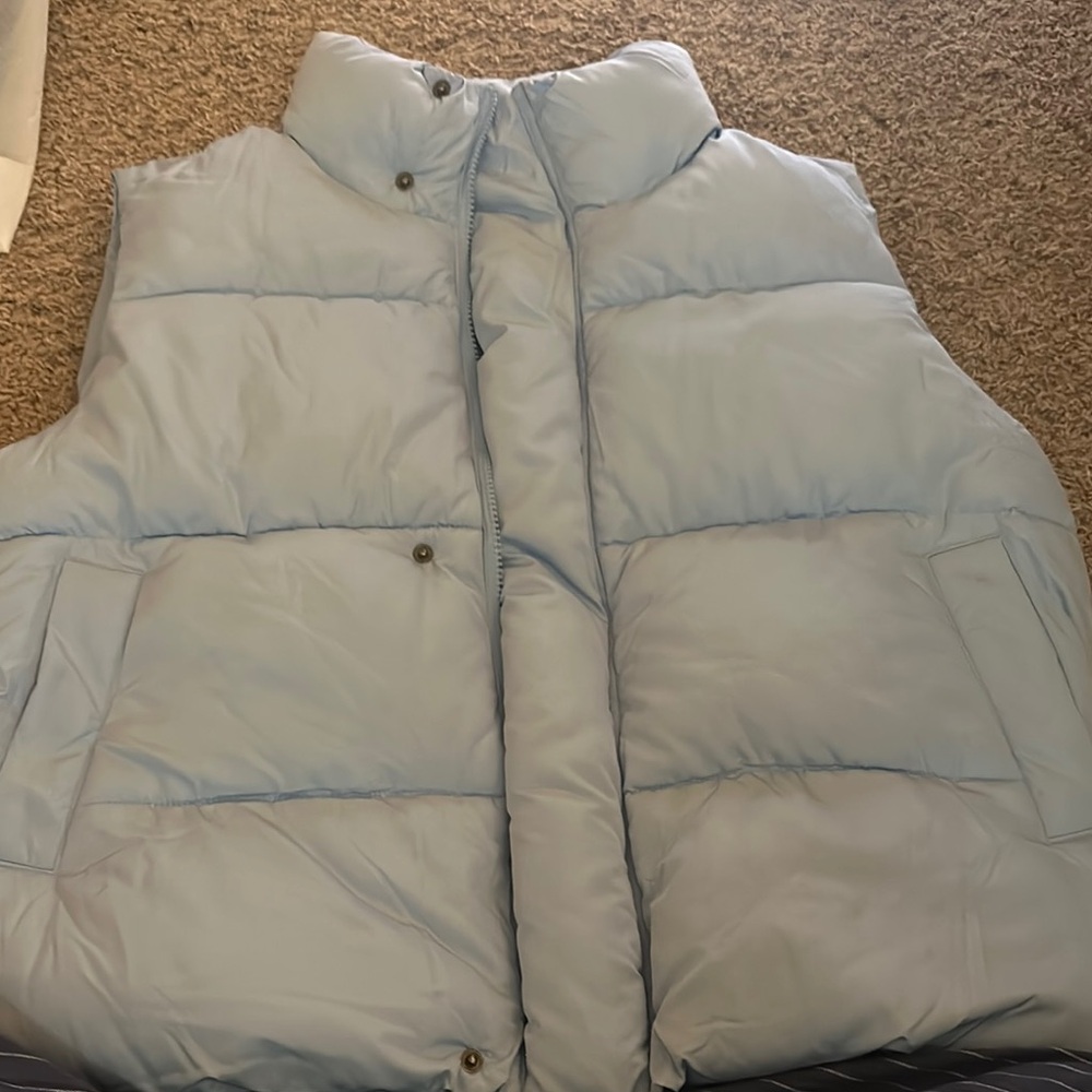 Light Blue Puffer Vest